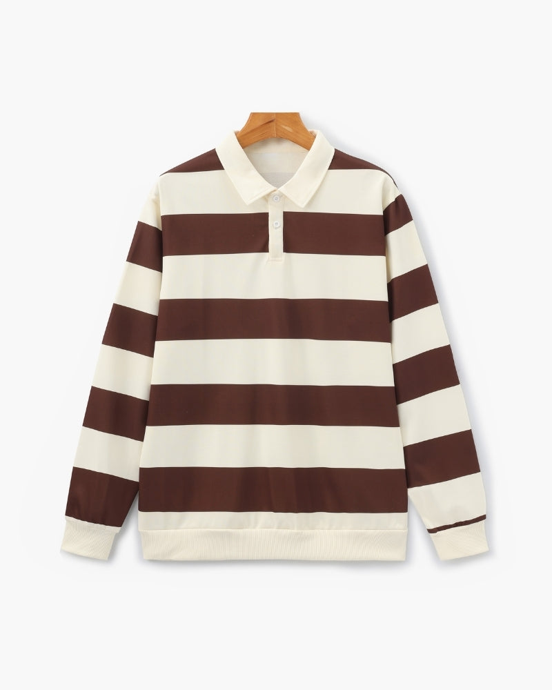 Vintage Stripe Rugby Polo