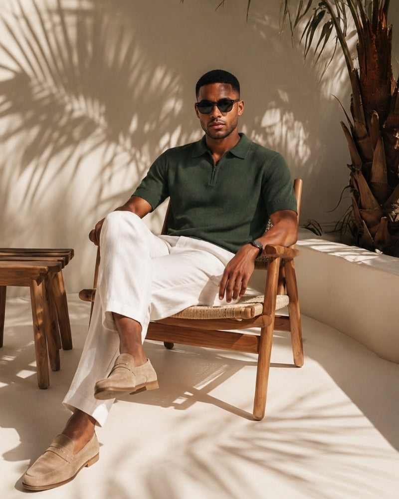 Marbella Zip Up Polo