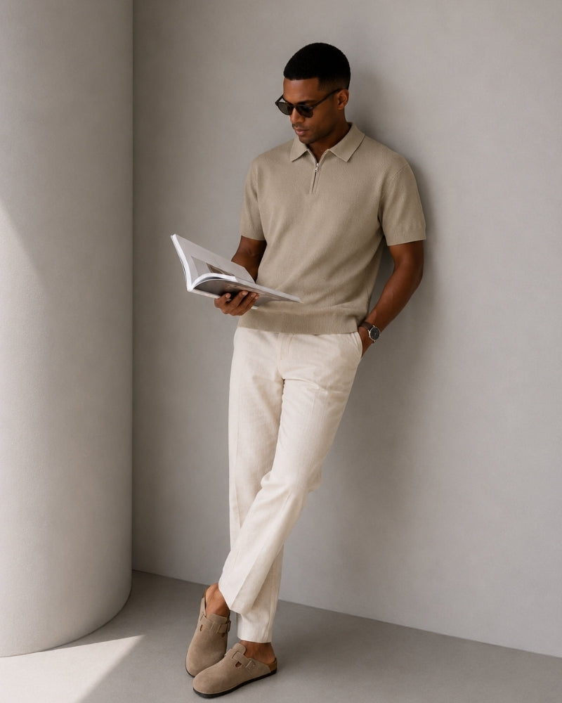 Marbella Zip Up Polo
