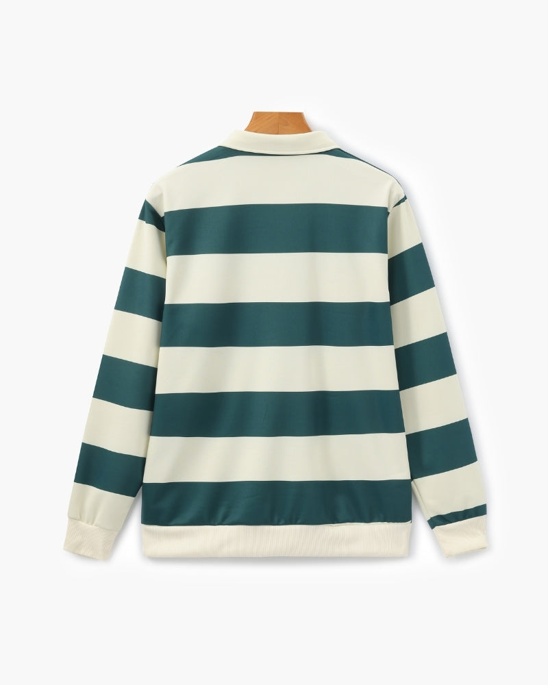 Vintage Stripe Rugby Polo