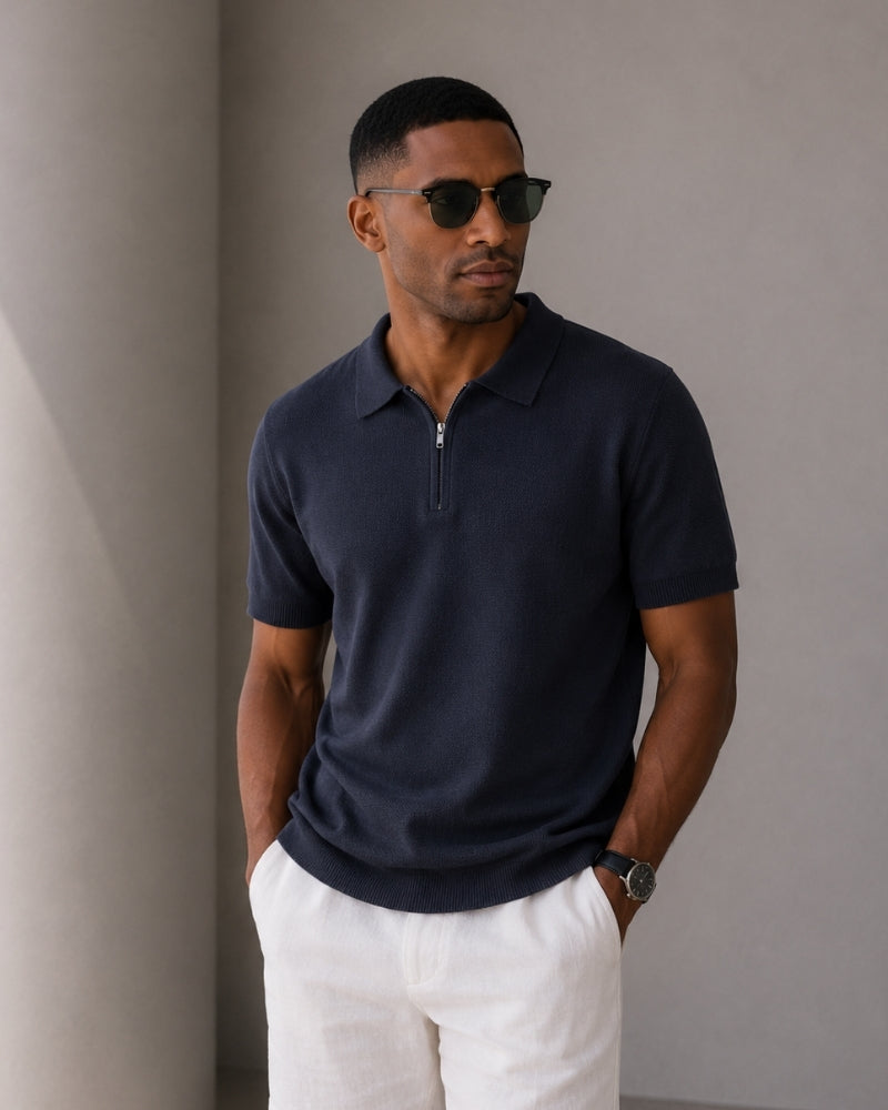 Marbella Zip Up Polo