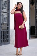 Vestido Milana burdeos